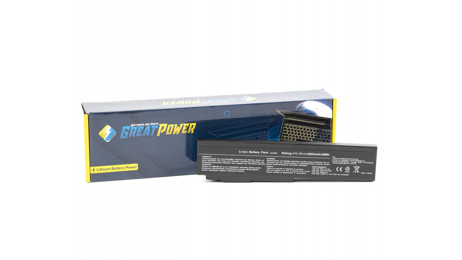 Batteria 5200mAh compatibile con Asus X62 X62J X62V X62VP