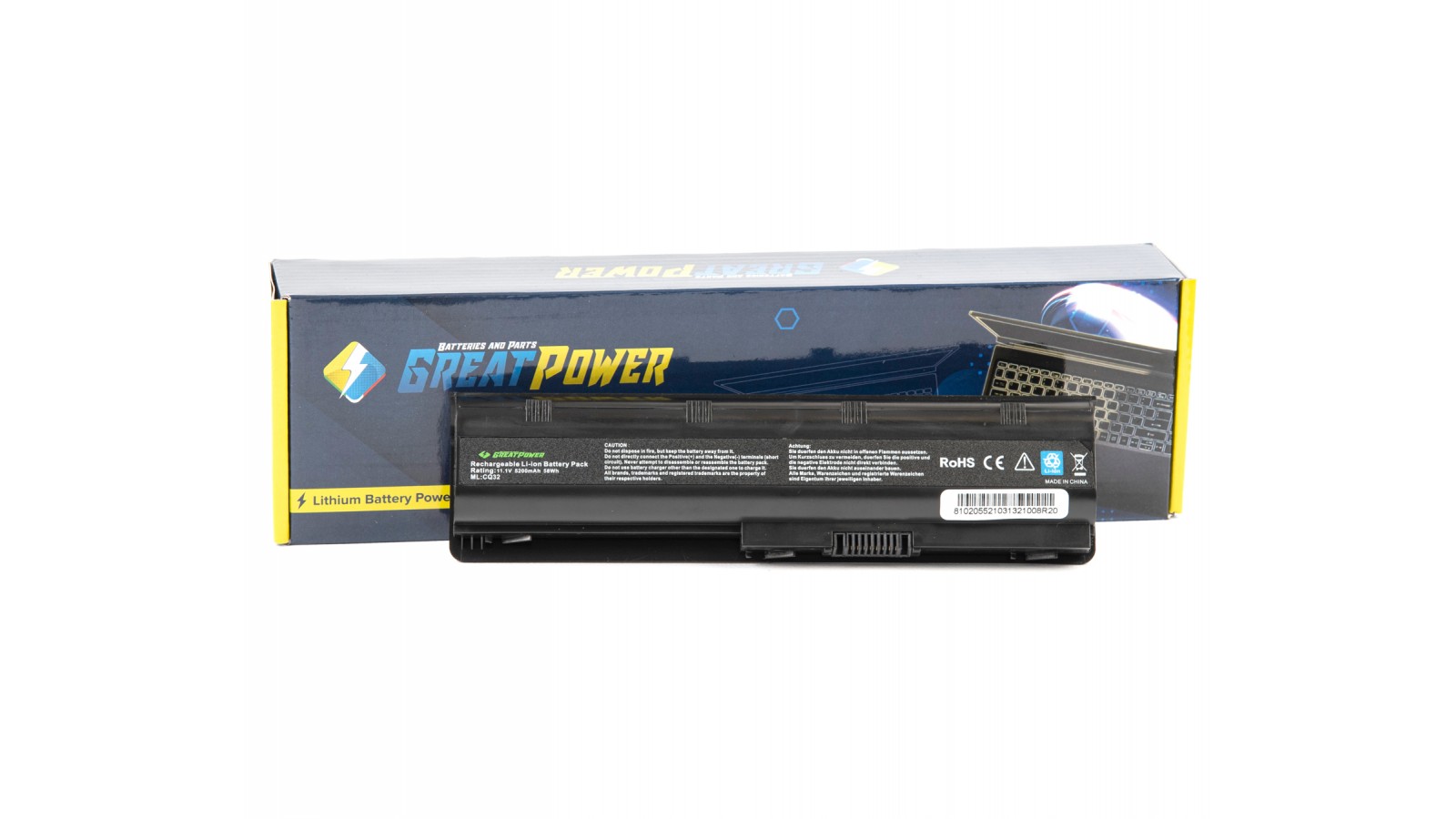 Batteria 5200mAh compatibile con HP 593563-800 6C 62WHR