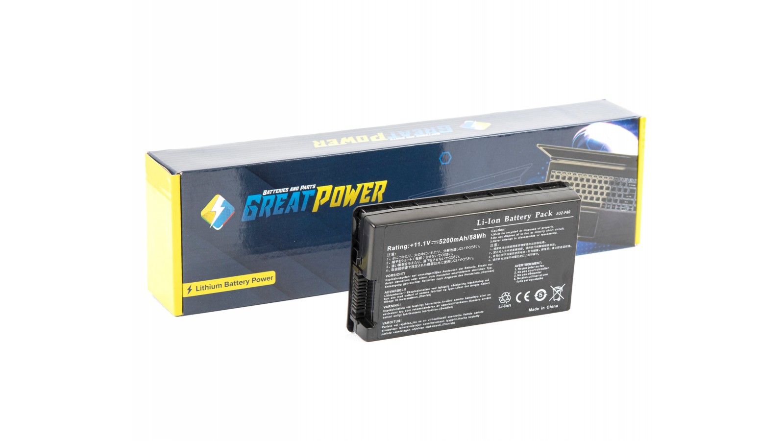 Batteria 5200mAh per Asus A32-F80 A32-A8 A32-F80H