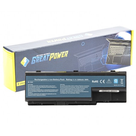 Batteria 5200mAh per eMachines E520 E720 G420 G520 G620 G720 E510 serie