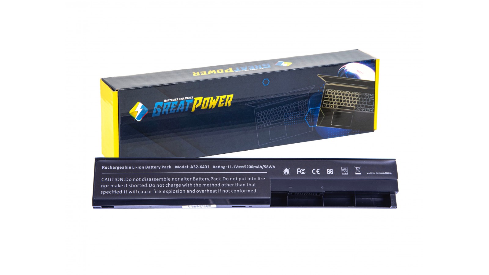 Batteria 5200mAh per Asus R300 R300A R402 R402A R402U R502 R502A R502U