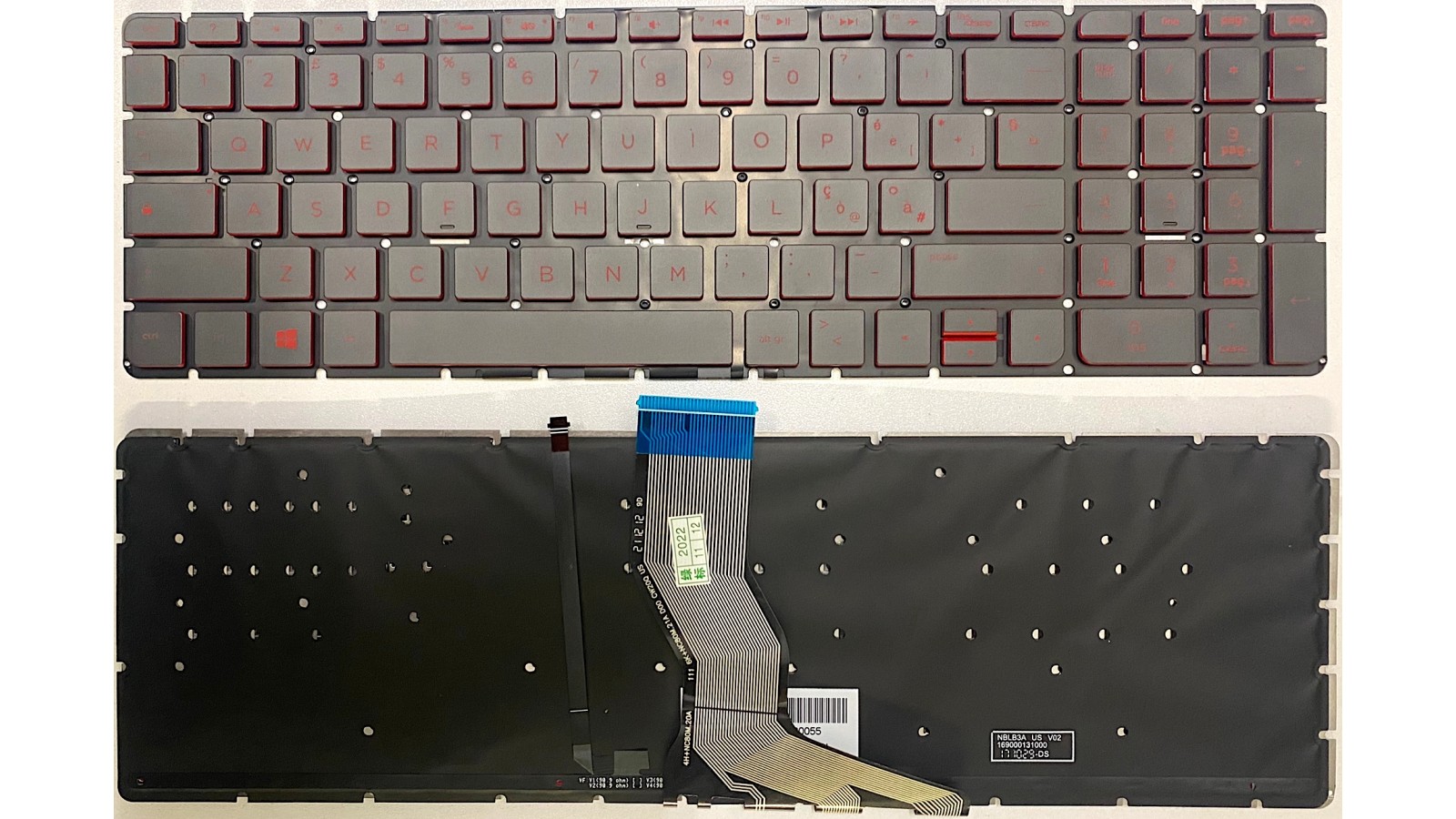 Tastiera italiana RETROILLUMINATA per HP Omen 15-AX000 15-AX000NL 15-AX001LA Red Keys