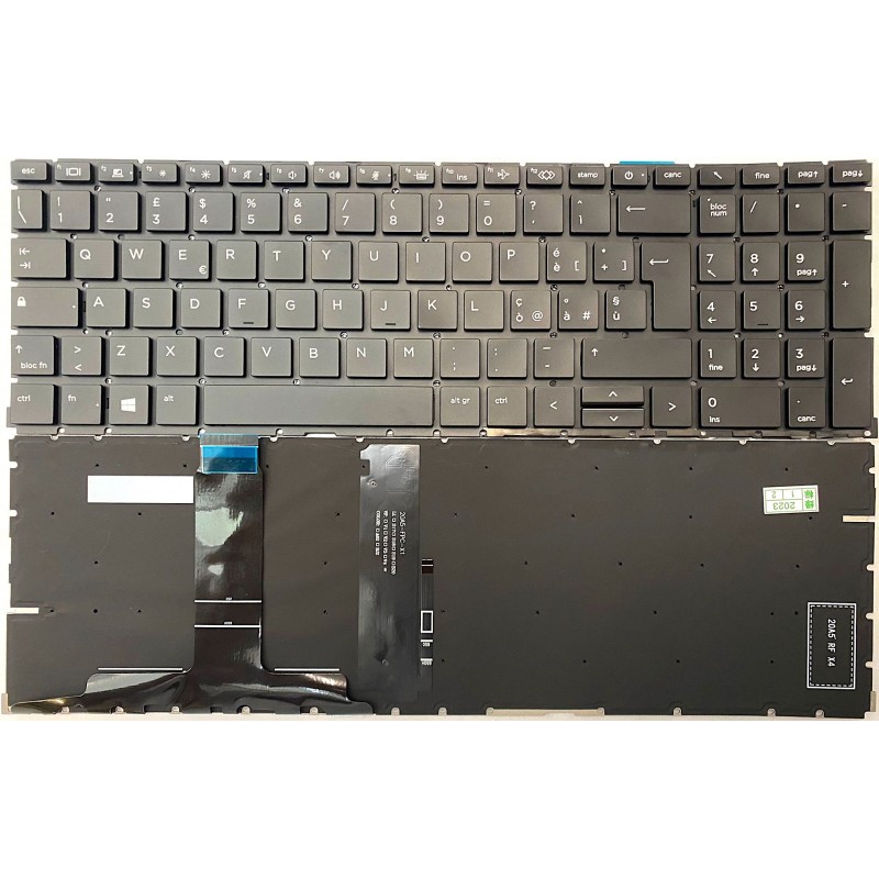 Tastiera italiana per HP PROBOOK 450 455 G8 RETROILLUMINATA