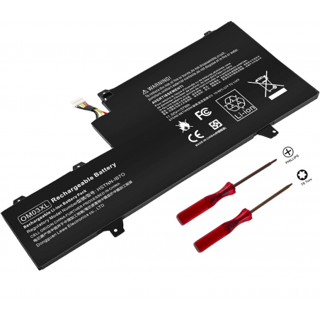 Batteria OM03XL compatibile con HP EliteBook x360 1030 G2 mAh 4956