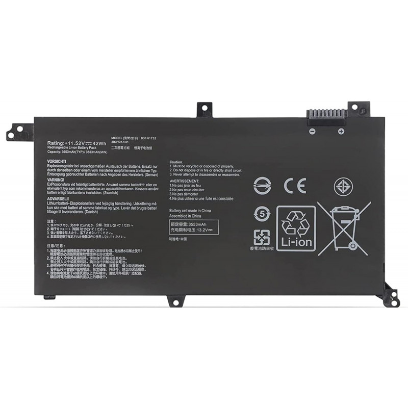 Batteria B31N1732 per Asus VivoBook S14 S430FA S430FN S430UA X430FN X430UA