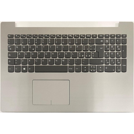 Tastiera italiana TOPCASE PALMREST per Lenovo IdeaPad 320-15IAP 320-15ISK 320-15IKB Silver