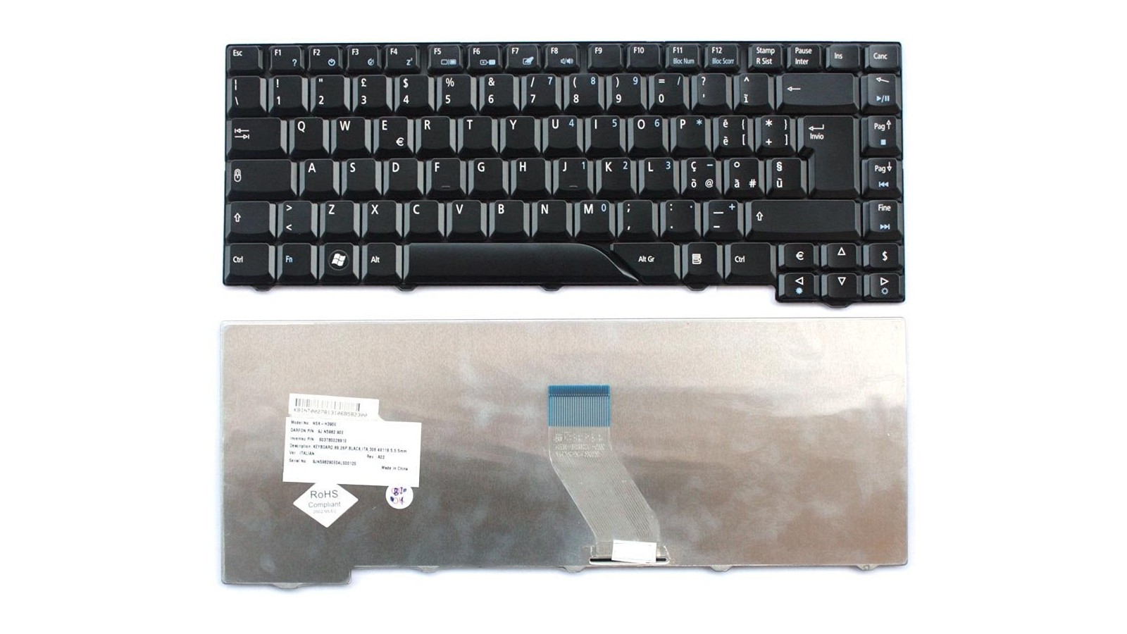 Tastiera italiana compatibile con Acer Aspire 5530 4430 4730 4930 5730 5930 6920